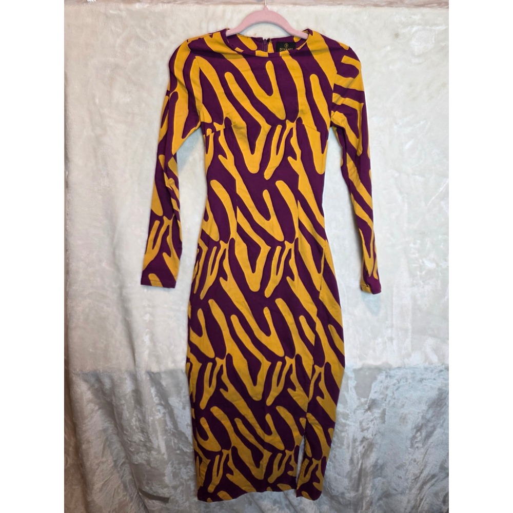 D'Iyanu‎ Chidima African stretch midi dress XS